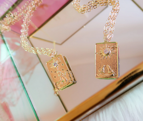 The Starry Tarot Necklace - Gold Plated