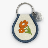 Retro Embroidered Keyring