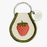Retro Embroidered Keyring