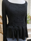 Ruched Peplum Top
