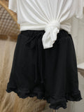 Ruffle Hem Shorts