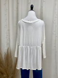 Ivory Knit Babydoll Top