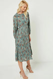 Gorgeous Jade Pleated Dress