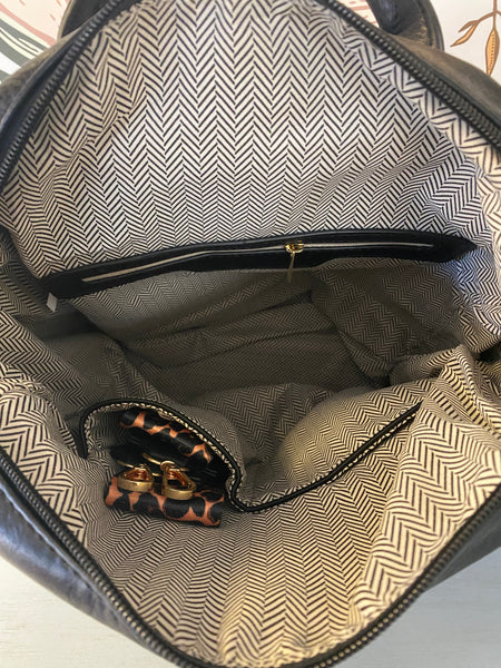 Amelia Convertible Bag in Black or Lavender