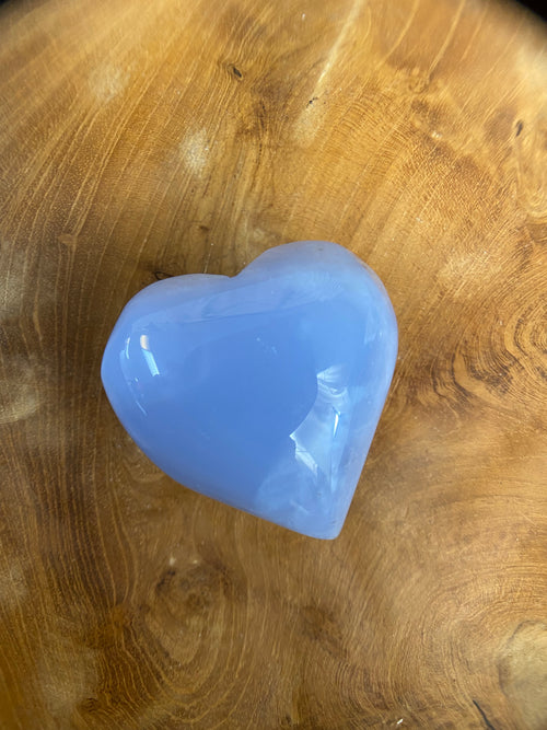 Blue Chalcedony Heart 3