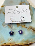 Amethyst Star Earrings