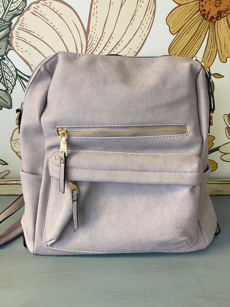 Amelia Convertible Bag in Black or Lavender