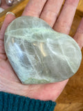 Green Moonstone Heart - Large