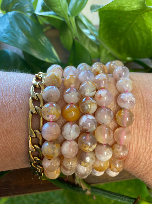 Flower Agate Bracelet