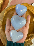 Blue Chalcedony Heart 1