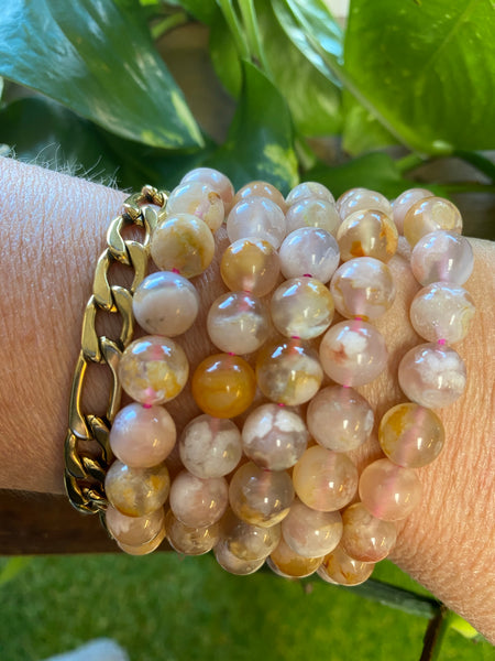 Flower Agate Bracelet