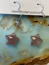 Strawberry Quartz Star Earrings