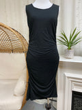 Little Black Ruched Dress