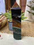 Black Moss Agate Tower 3