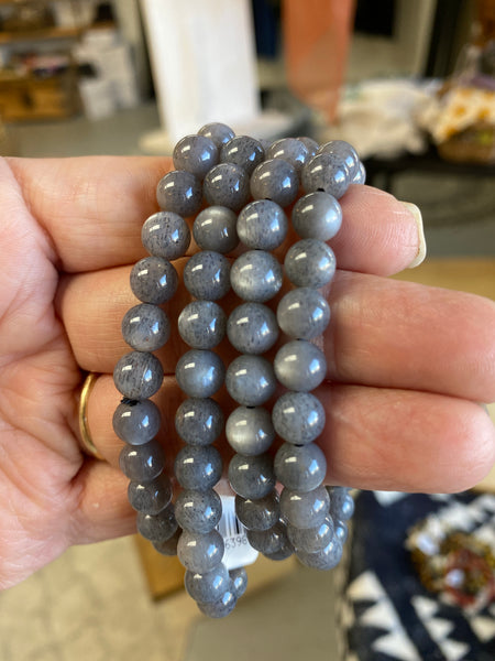 Natural Black Moonstone Dainty Bracelet – EvelynCreations