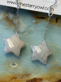 Moonstone Star Earrings