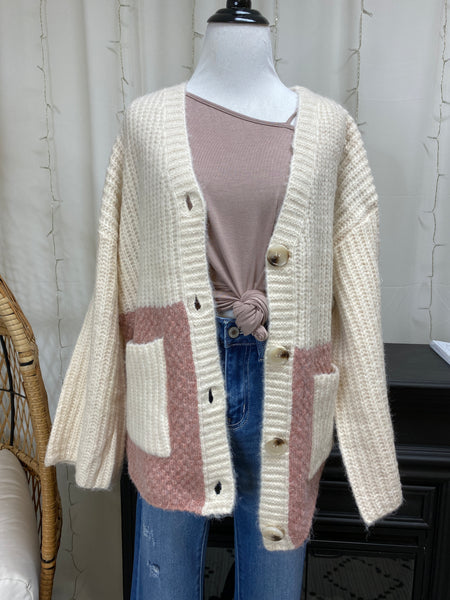 Color Block Cardi