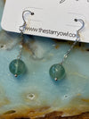 Green Fluorite Dangle Earring