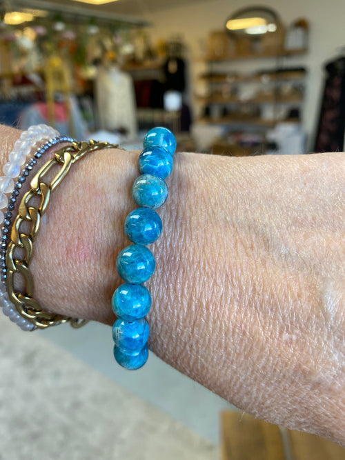 Apatite Bracelet - Blue