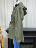 Removabale Hood Staple Army Jacket