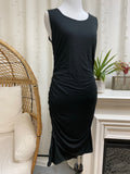 Little Black Ruched Dress