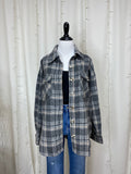 Charcoal Plaid Shacket