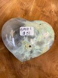 Green Moonstone Heart - Large