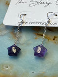 Amethyst Star Earrings