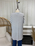 ZN Striped V Neck Tee