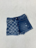 Checker Print Shorts