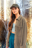 Patch Pocket Shacket Olive