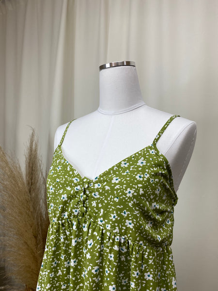 Avocado Floral Dress
