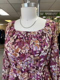 Magenta Floral Dress