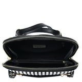 The Beetle Bag - Black & White Stripe Bag