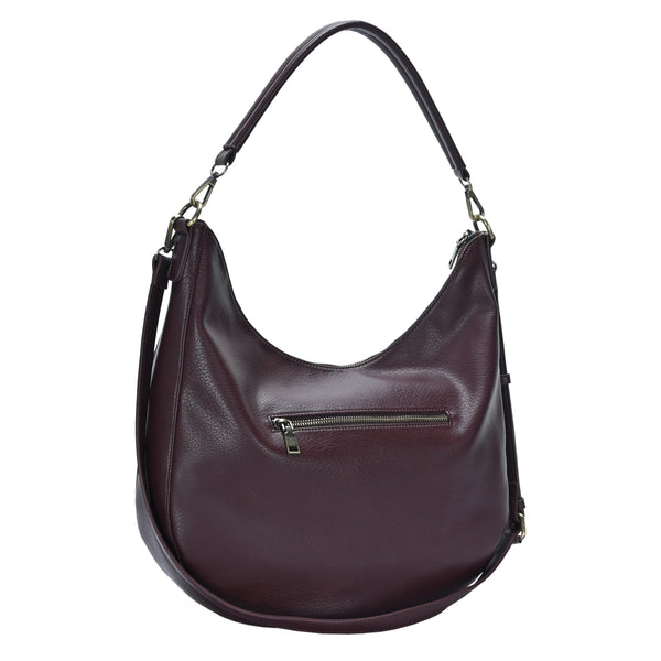 The Carrie Bag - Deep Wine Hobo Style Bag