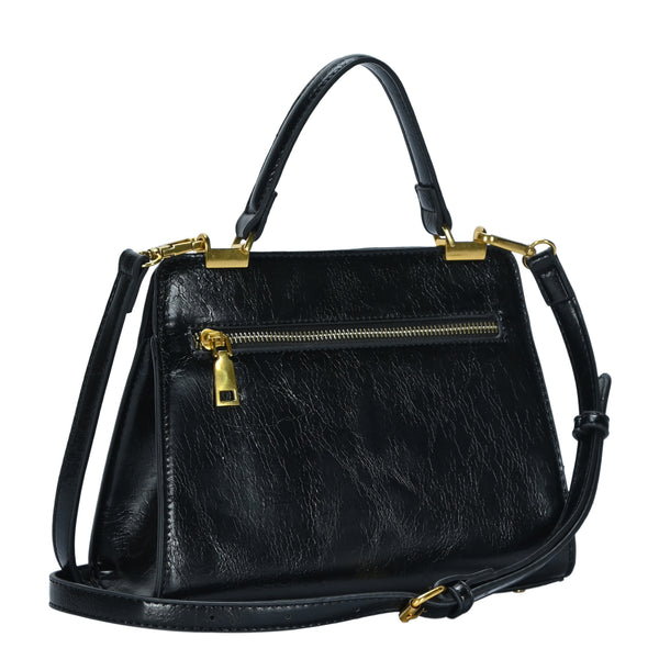 The Harriet Bag - Vintage Black and Brass Bag