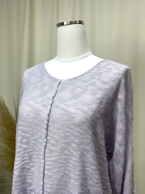 Loose Knit Lavender Sweater